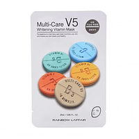Mặt Nạ Rainbow L'affair Multi Care V5 Whitening Vitamin (Gói 25ml)