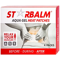 Miếng dán nhiệt Starbalm Aqua Gel Warm Plaster Heat Patches hỗ trợ giảm đau nhanh, kháng viêm (4 gói)