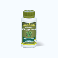 Wealthy Health tảo xoắn spirulina hữu cơ 1.000mg Hỗ trợ chống oxy hóa , giảm cholesterol  (Hộp 100 viên)