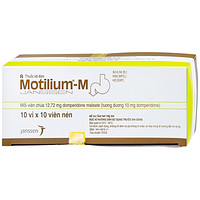 Viên nén Motilium-M Janssen dùng để điều trị các triệu chứng nôn và buồn nôn (10 vỉ x 10 viên)