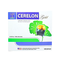 Cerelon Gold Giúp bổ não , tăng cường lưu hông máu (Hộp 100 viên)