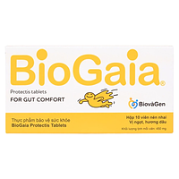 BioGaia men vi sinh hỗ trợ hệ tiêu hóa, bổ sung lợi khuẩn (Hộp 10 viên)