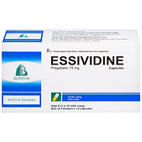 Essividine điều trị động kinh và giảm đau do thần kinh (Hộp 4 vỉ x 14 viên)