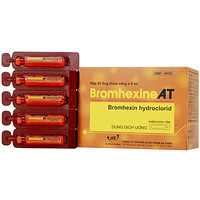 Dung dịch uống Bromhexine AT 4mg/5ml giúp làm loãng đờm do nhiễm khuẩn đường hô hấp (30 ống x 5ml)
