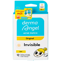 Miếng dán mụn ban ngày DermaAngel giúp hút mụn và làm lành vết thương ( Hộp 12 Miếng )