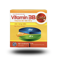 Dược Phúc Vinh Vitamin 3B Gold bổ sung vitamin hộp 10 vỉ x 10 viên