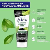 ST.IVES sữa rửa mặt tẩy tế bào da chết trà xanh và than tre tuýp 170g
