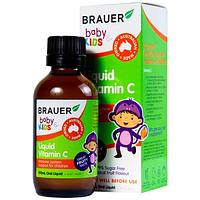 BRAUER LIQUID VITAMIN C - Bổ Sung Vitamin C Hỗ Trợ Tăng Cường Hệ Miễn Dịch Cho Trẻ Em (Chai 100ml).