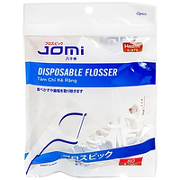 Tăm chỉ kẽ răng Jomi Disposable Flosser làm sạch mảng bám, vụn thức ăn trong kẽ răng (80 cây)