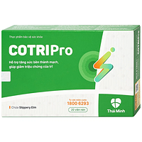 Thái Minh Cotripro giảm triệu chứng trĩ hộp 2 vỉ x 10 viên