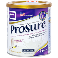 Sữa Prosure Abbott hương vani bổ sung dinh dưỡng chuyên biệt cho người đang sụt cân (Hộp 380g)