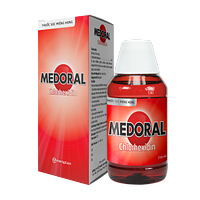 Medoral dung dịch súc miệng điều trị và ngăn ngừa viêm họng, viêm amidan chai 250ml