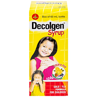 Decolgen siro điều trị các triệu chứng cảm, viêm mũi dị ứng chai 60ml