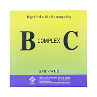 B Complex C bổ sung vitamin hộp 10 vỉ x 10 viên nang cứng