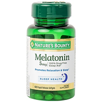 Natures Bounty Melatonin 5mg Hỗ Trợ Ngủ Sâu 60 Viên
