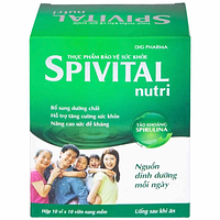DHG Pharma Spivital Nutri Tảo Spirulina bồi dưỡng cơ thể hộp 10 vỉ x 10 viên