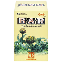 Bar điều trị các bệnh về gan, dạng viên nén bao đường lọ 60 viên