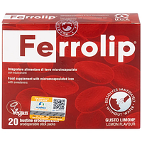 Ferrolip bổ sung sắt và acid folic hộp 20 gói