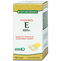 Viên uống Vitamin E 400IU Nature's Bounty hỗ trợ chống oxy hóa, làm chậm quá trình lão hóa da (30 viên)