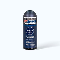 Lăn ngăn mùi than đen hoạt tính cho nam Nivea Men Deep Black Charcoal Dark Wood 72h (50ml)