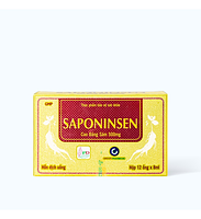 Saponinsen Cao Đảng Sâm đỏ hỗ trợ nâng cao sức đề kháng 500mg hộp 3 vỉ x 4 ống