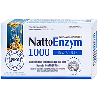 NattoEnzym 1000 DHG giúp giảm nguy cơ hình thành cục máu đông, giảm tắc nghẽn mạch máu (2 vỉ x 10 viên)