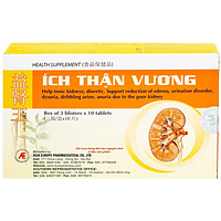 Ích Thận Vương hỗ trợ cải thiện chức năng thận, lợi tiểu (Hộp 3 vỉ x 10 viên nén)