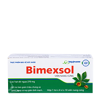 Imexpharm Bimexsol hỗ trợ giảm nguy cơ suy giảm tĩnh mạch (Hộp 1 túi x 4 vỉ x 10 viên)