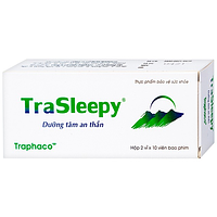 Traphaco Trasleepy dưỡng tâm an thần hộp 2 vỉ x 10 viên nén bao phim