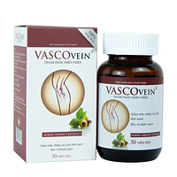 Vascovein hỗ trợ giảm triệu chứng suy giãn tĩnh mạch (Hộp 30 viên)